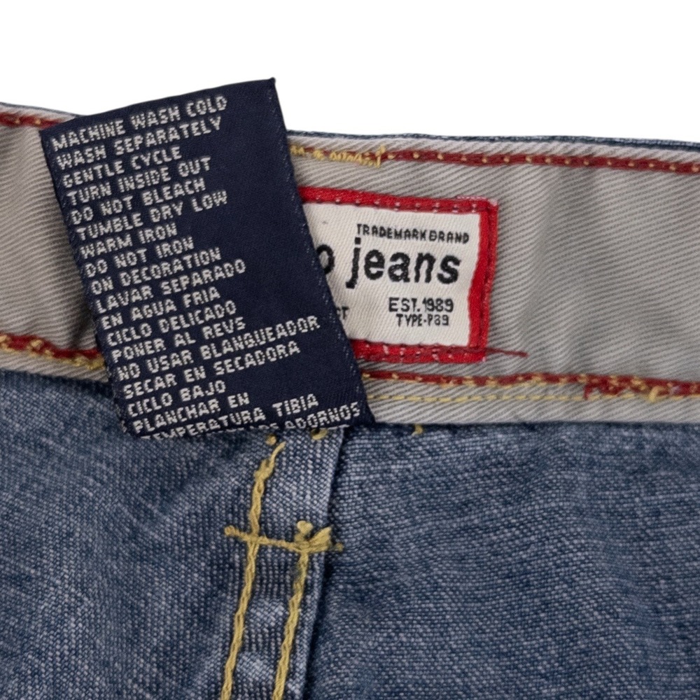 VTG Paco Jeans Mens 34 Denim Shorts Blue Relaxed Fit Y2K Streetwear Baggy Skate - Picture 7 of 12